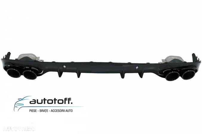 Bara fata si Difuzor bara spate Mercedes C-Class C205 A205 (14-19) C43 Design - 6