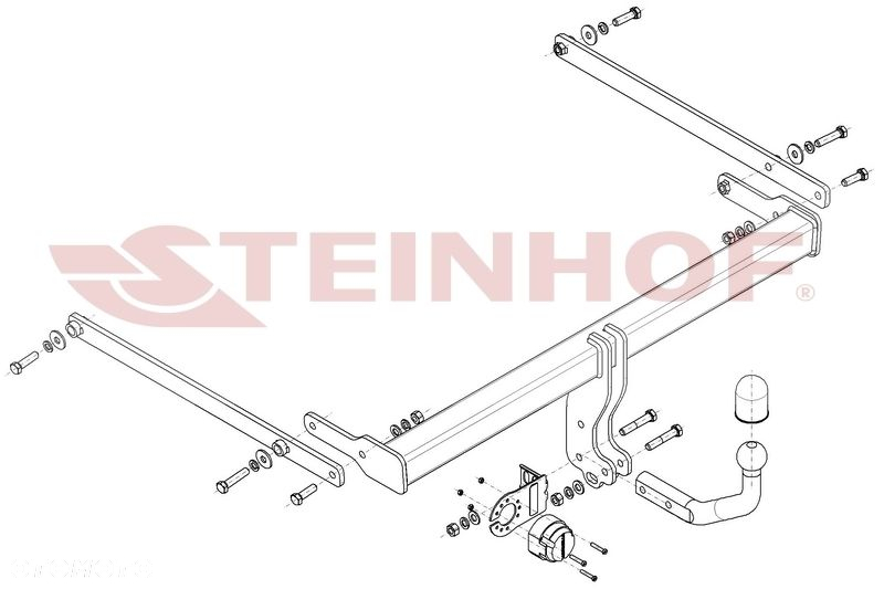 Hak holowniczy + MODUŁ 7PIN do Mazda 3 (BP) 5 drzwi od 2019 - 2