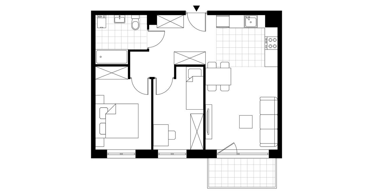 2-pokojowe mieszkanie 53m2 + balkon Bez Prowizji - Pełny obrazek: 4/8