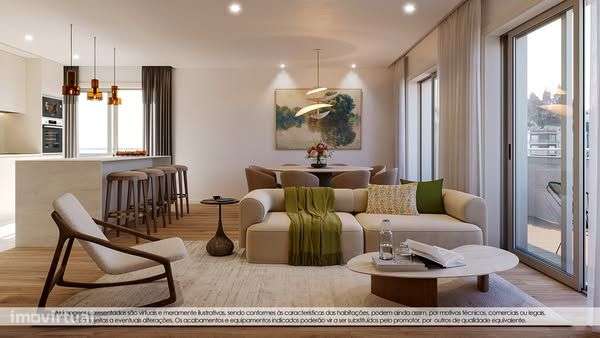 T2 Novo C/ Lugar de Garagem na Praça das Flores (Porto) - Grande imagem: 2/22