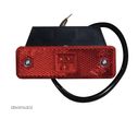 Lampa gabarit auto BestAutoVest 12/24V dreptunghiulara rosie cu leduri, 98x31x18mm , 1 buc. - 1