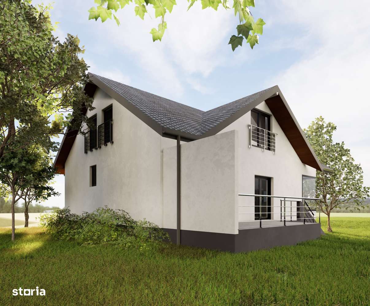Casa individuala cu teren 350 mp - pivnita- Șura Mare-0