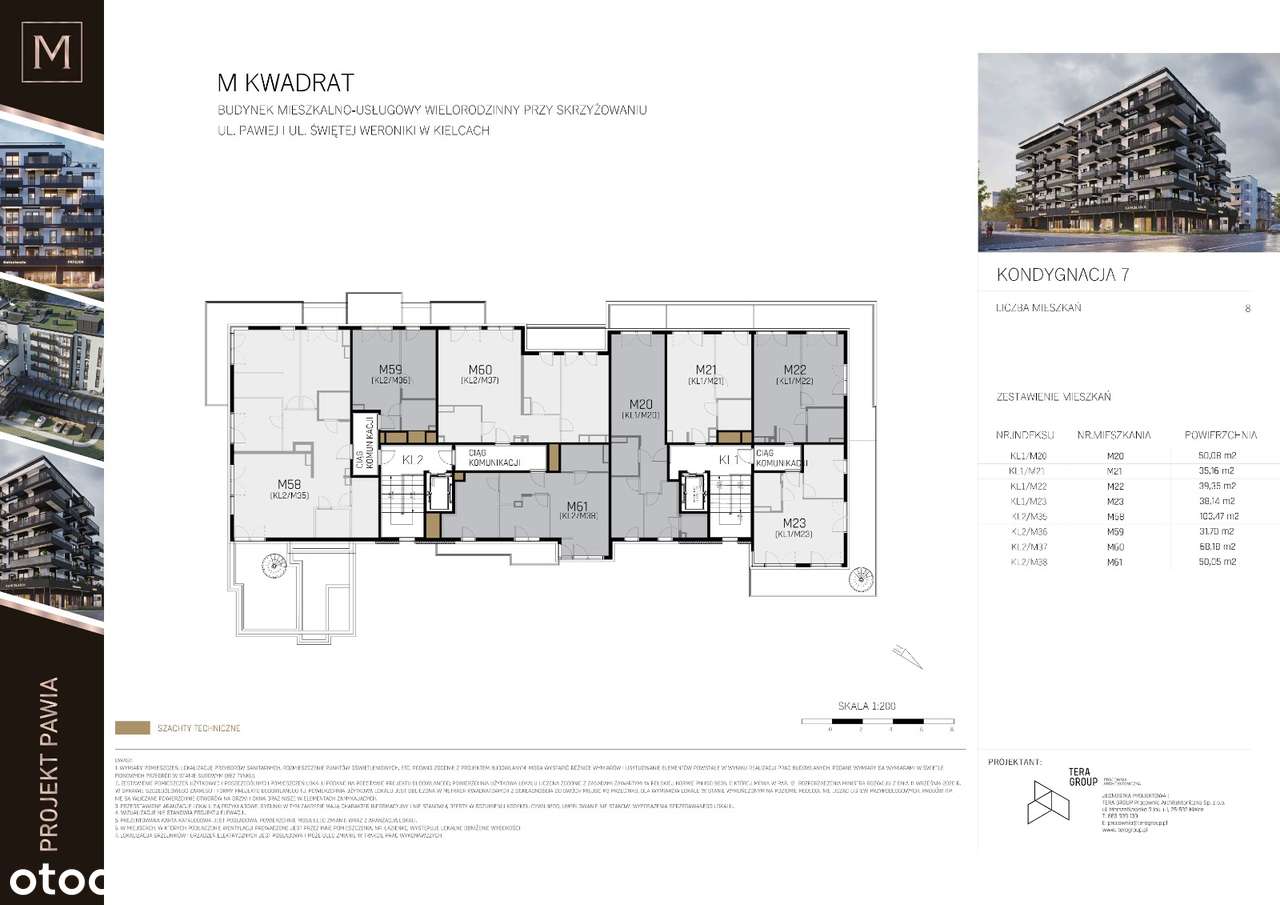 Mieszkanie M60, 68,18m2 Projekt Pawia Kielce-15