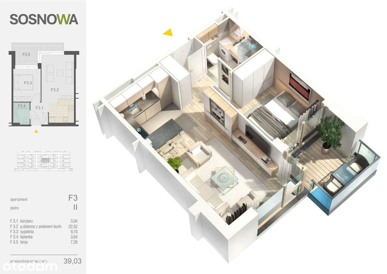 Sosnowa - nowoczesne mieszkania w Ełku - Pełny obrazek: 2/7