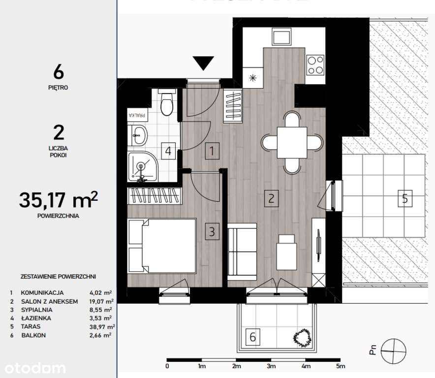 obok ul.Lwowskiej | taras dachowy | blisko centrum - Pełny obrazek: 5/7