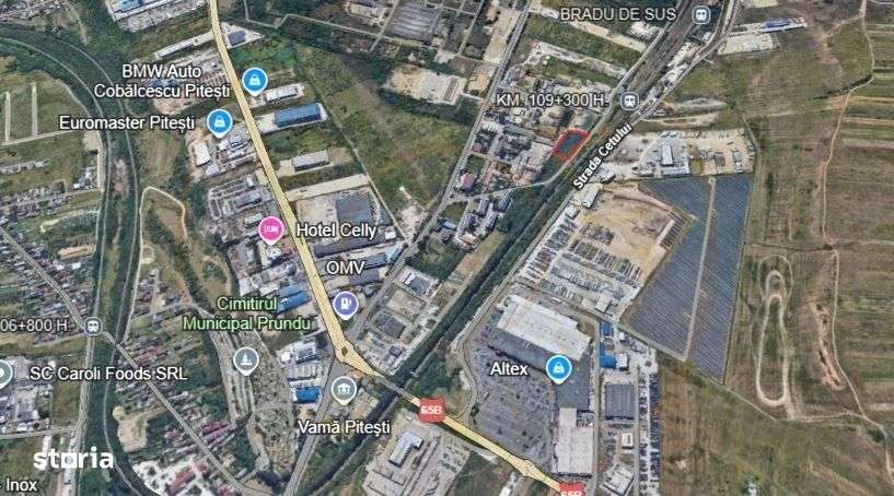 Teren zona Arpechim - Acces A1 si Dex Pitesti Craiova 3424 MP - Imagine principală: 1/4