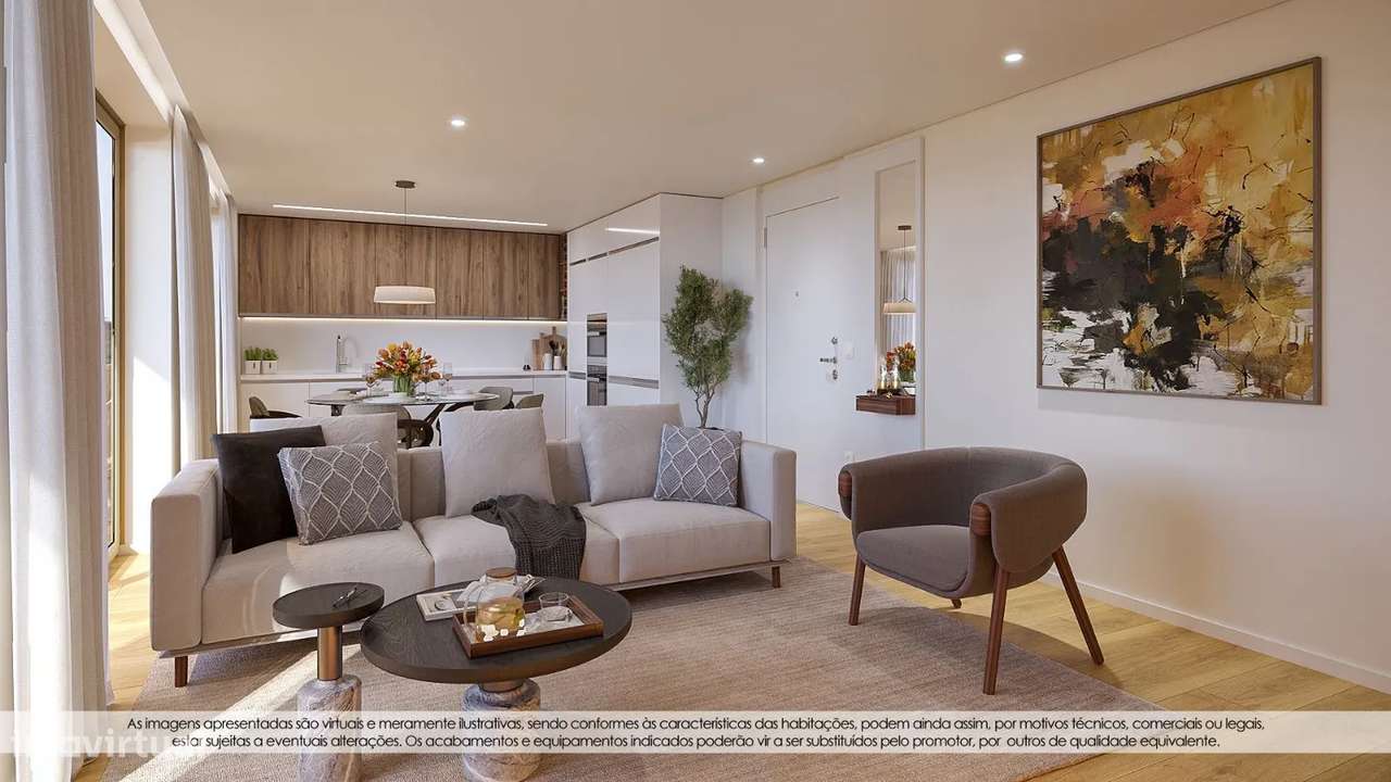 T2 Novo c/ Terraço e Lugar de Garagem Duplo em Arcozelo - Grande imagem: 4/19