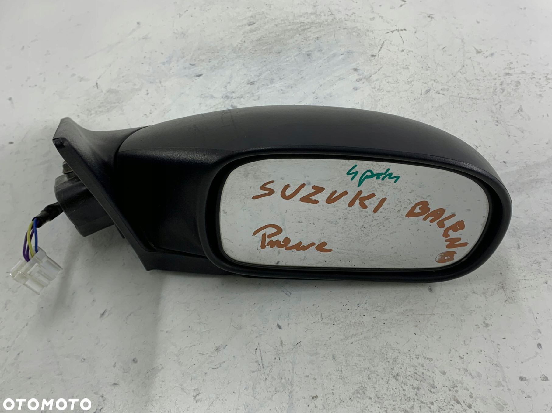 SUZUKI BALENO I LUSTERKO PRAWE CZARNE 4 PIN - 3