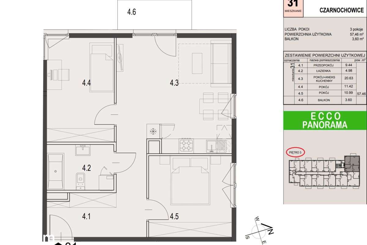 Bez Prowizji! 3 pokojowe mieszkanie na sprzedaż-18