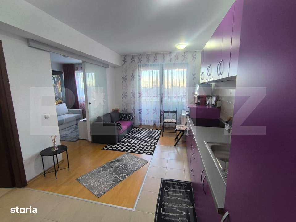 Apartament 2 camere tip studio, Cartier Noua – vedere superba spre m - Imagine principală: 2/10