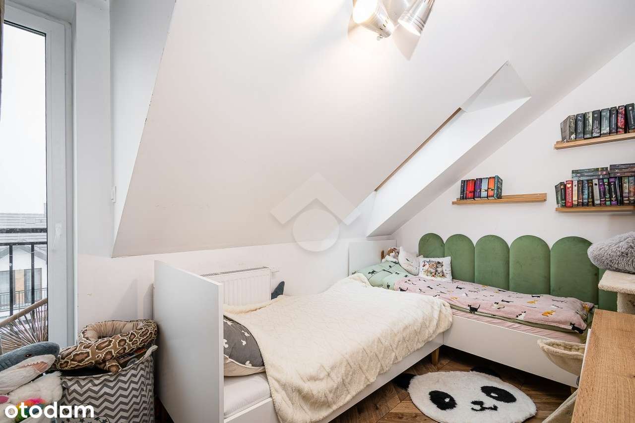 4pokoje,2poziomowe,ogrzewaniepodłogowe,balkon,taras,ogród-15