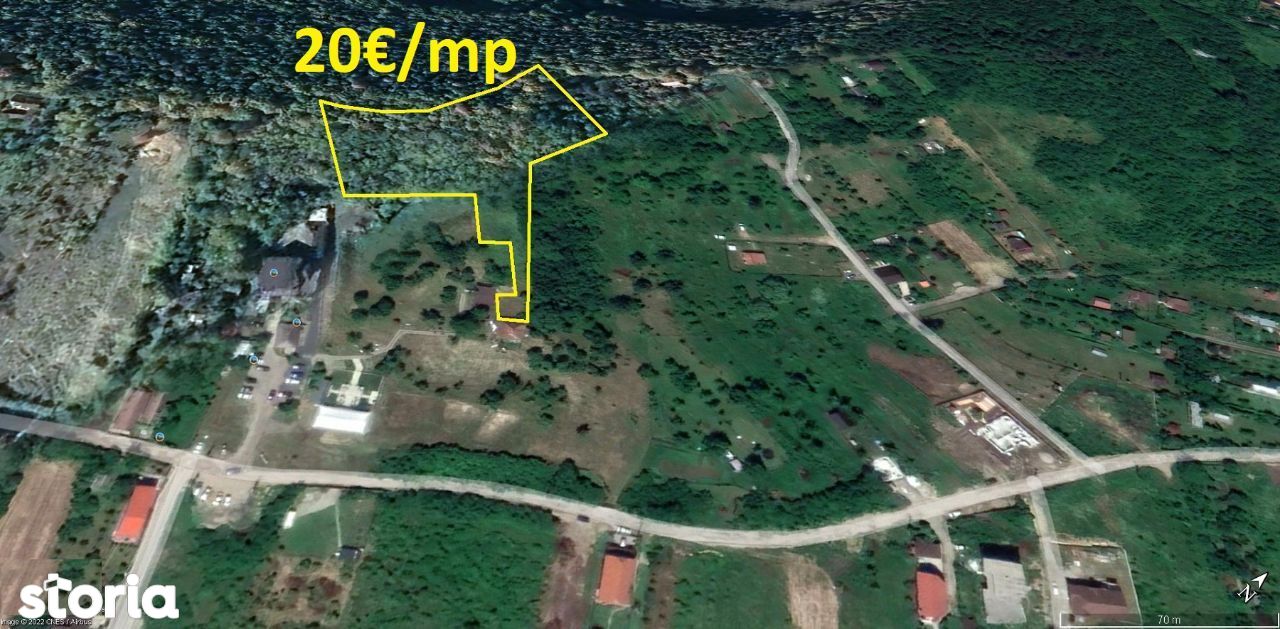 Zonă retrasă 6.486mp margine cu pădure panoramic spre Deva parcelabil