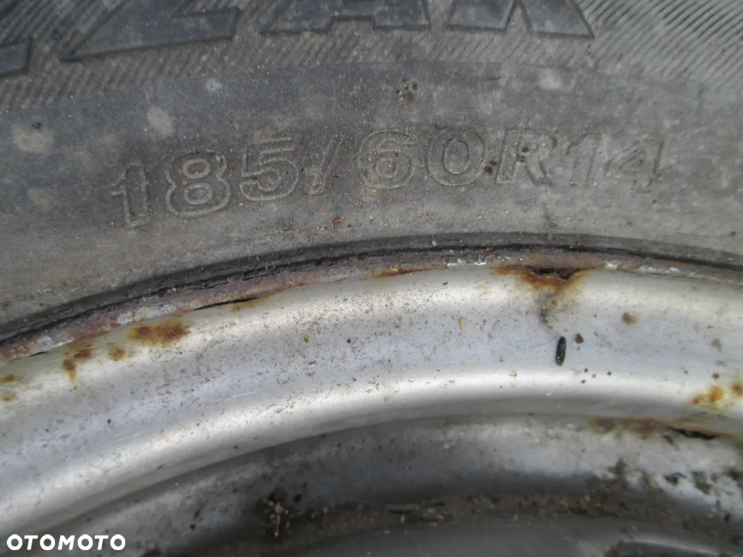 koła opony zimowe seat VW Golf passat 185/60R14 7,5mm Bridgestone - 3