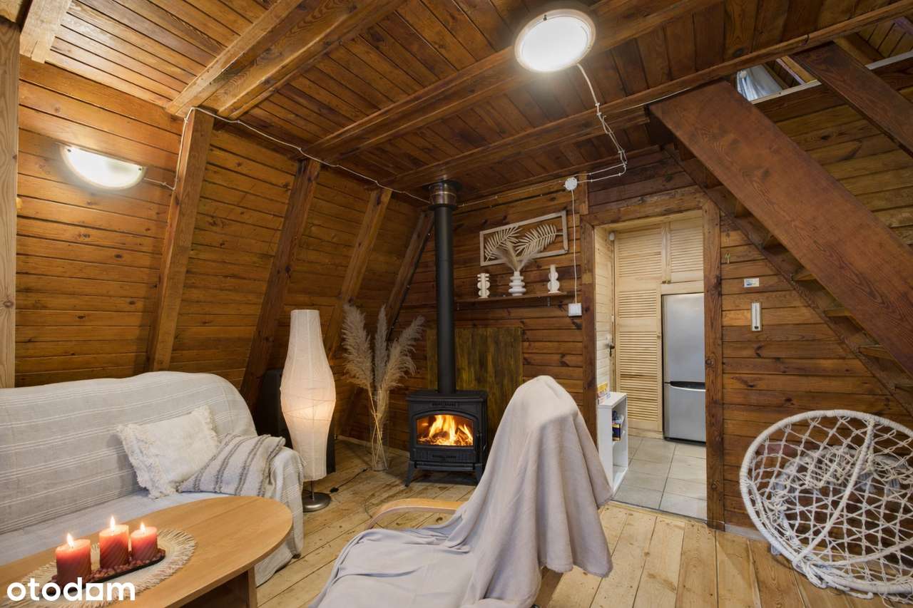 Domek Letniskowy w Lesie Kominek Wyposażenie W Cenie Warężyn-4