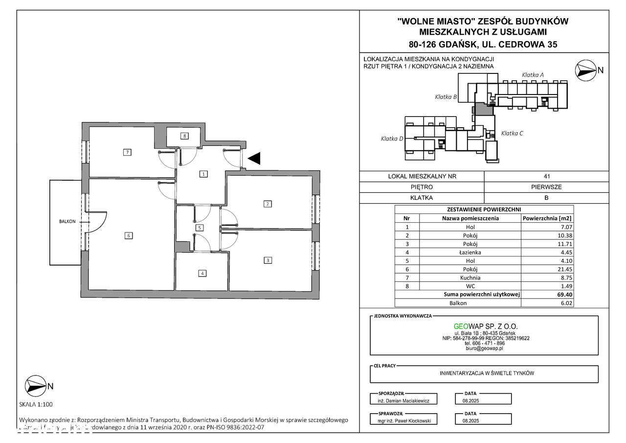 Wolne Miasto etap VII | mieszkanie 3-pok. | 41 - Pełny obrazek: 2/7