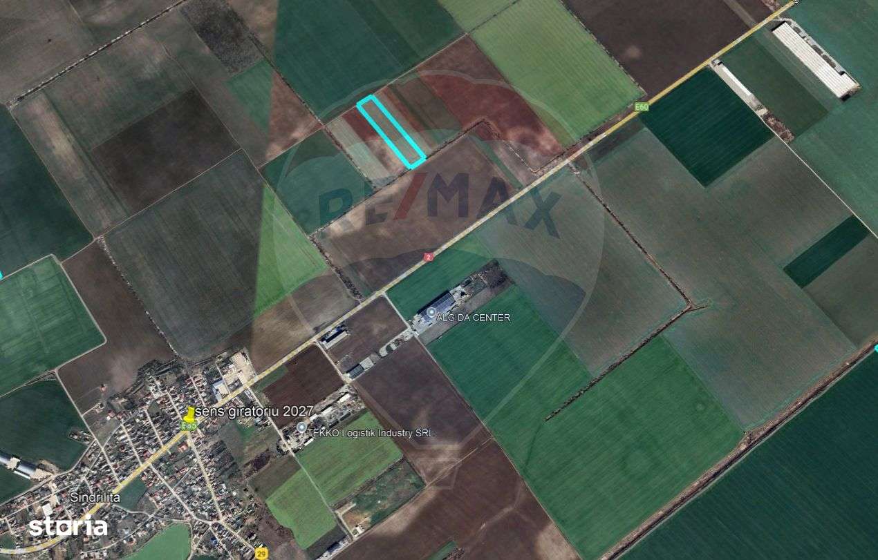 Teren extravilan, 11295 mp, Afumati, plan secund DN dn2 - Imagine principală: 3/4