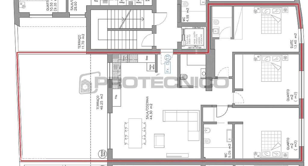 T3 com Terraço - Esgueira - Grande imagem: 2/3