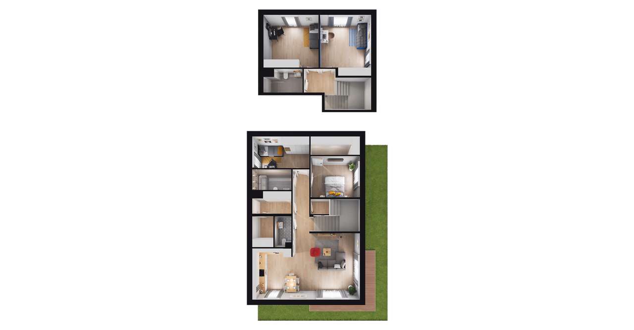 5-pokojowe mieszkanie 135m2 + ogródek - Pełny obrazek: 2/8