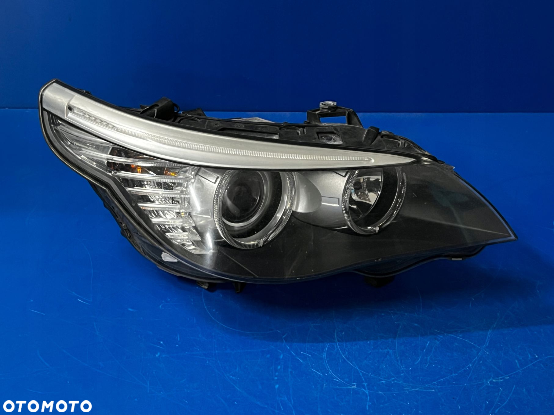 LAMPY SOCZEWKI H7 BMW E60 E61 LIFT LCI HELLA EURO - 7