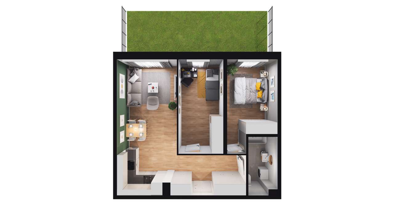 Apartamenty Balonowa  | mieszkanie 3-pok. | 4 - Pełny obrazek: 3/9