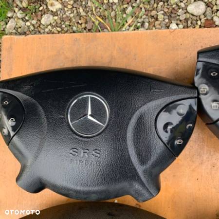 MERCEDES e211 g 463 poduszka air bag  kierowcy czarna szara beżowa ORYGINAŁ - 6