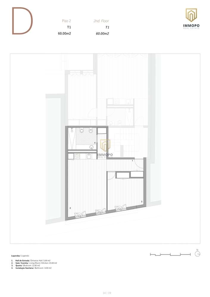Apartamento T1 no centro do Porto para venda-24