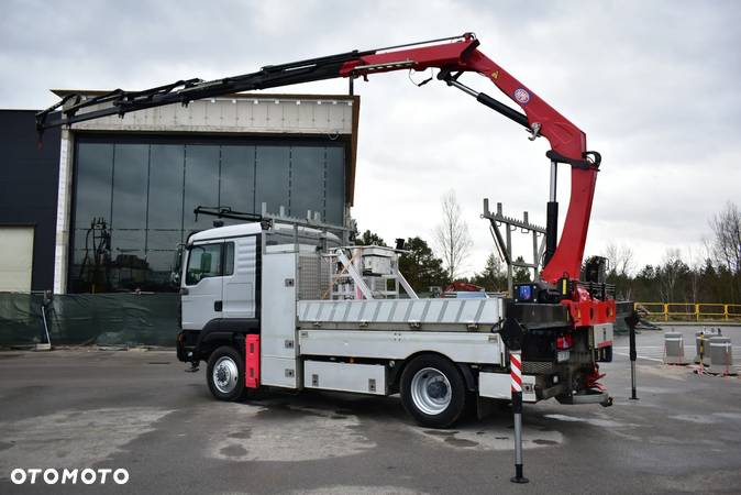 MAN TGM 15.290 4x4 HMF 1220 K5 HDS KOSZ ROBOCZY Żuraw Crane Kran - 8