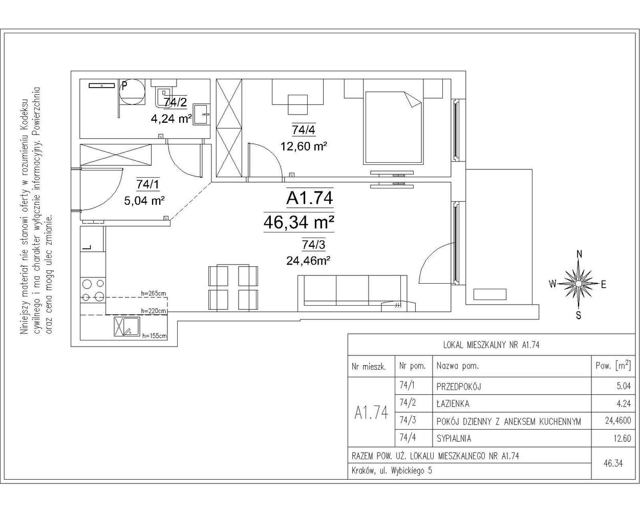 Wybickiego 5 FORTnatura gotowe do odbioru | 2-pok. | A1.74 - Pełny obrazek: 2/14