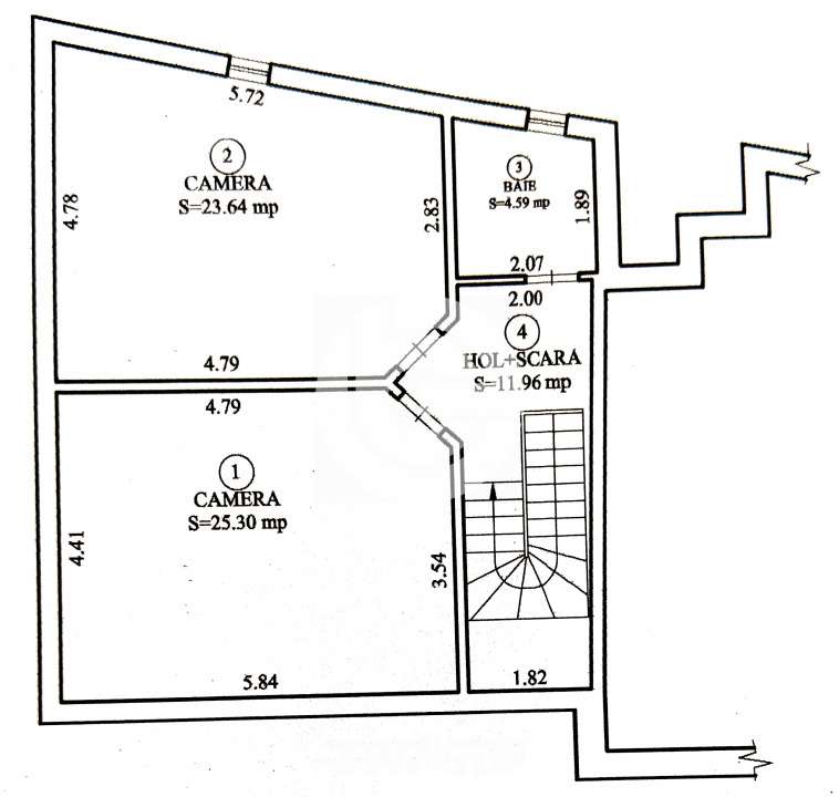 Apartament 4 camere | 133 Mp | Parcare | Zona centrala | Str. Dealului-17