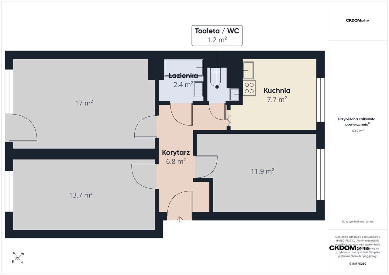 3 pokoje z potencjałem | 64 m² | Puławy-9