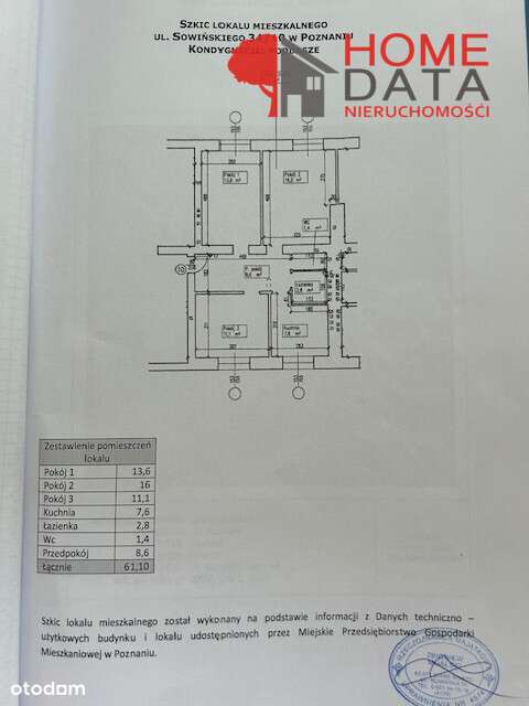 3 pokoje z ładnym widokiem - Grunwald, Poznań-15