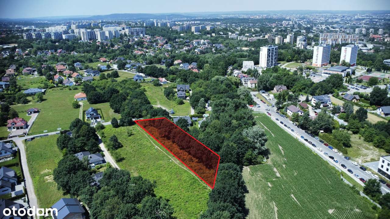 Działka budowlana/inwestycyjna 27,5 ar Kraków, Podgórze, ul. Obronna