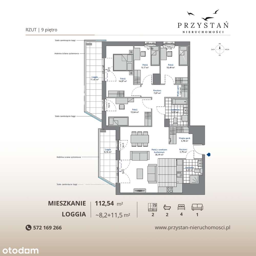 5 pokoi | Nowoczesny apartament | Wrzeszcz dolny | Bez prowizji-4