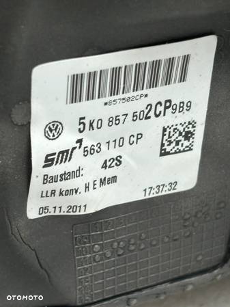 LUSTERKO PRAWE VW GOLF VI 6 9PIN 5K0857502 EU ORG - 5
