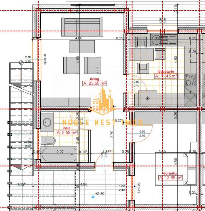 APARTAMENT CU GRĂDINĂ & LOC DE PARCARE, 54 mp - Imagine principală: 2/12