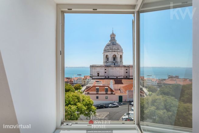 Apartamento T2 renovado com vista rio, em frente ao Panteão Nacional-0