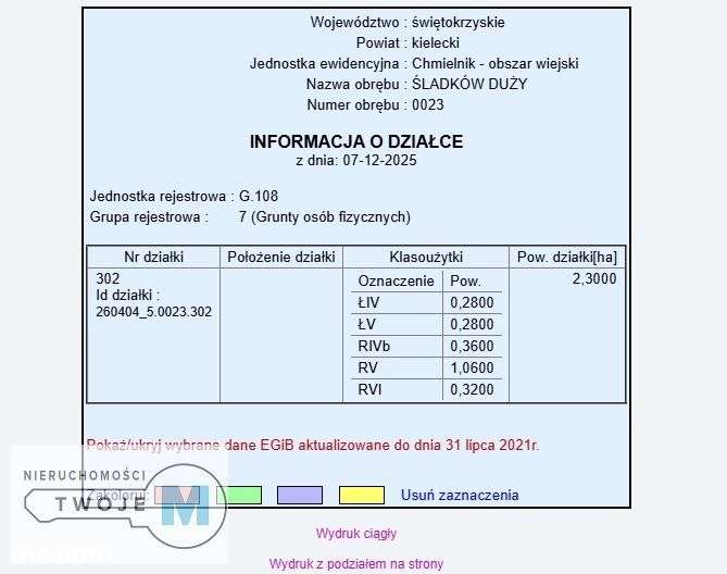 Działki rolne z lasem w Śladkowie Dużym-8
