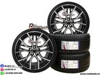 Jante AUDI SEAT SKODA VW 18 R18 Black Machined Face 5X112 Anvelope Vara - 1