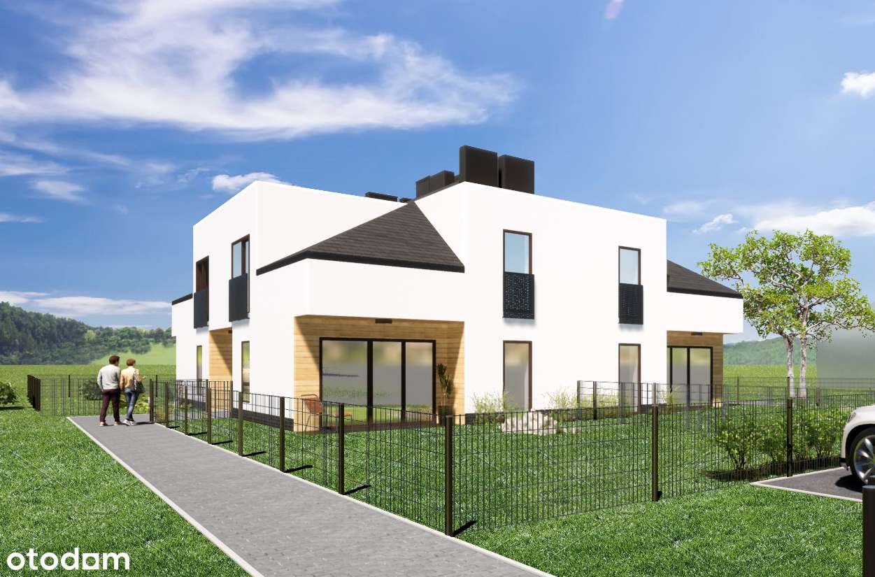 Nowoczesny dom w pobliżu lasu. - Pełny obrazek: 1/3