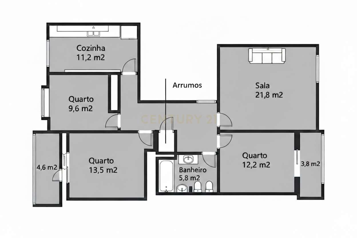 Apartamento T3 nas Paivas - Amora, junto ao Parque Urbano-24