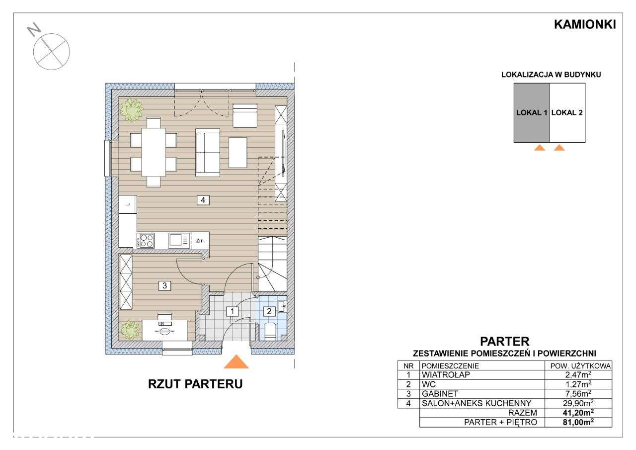 Osiedle Waniliowe - nowoczesny dom w Kamionkach - Pełny obrazek: 4/5