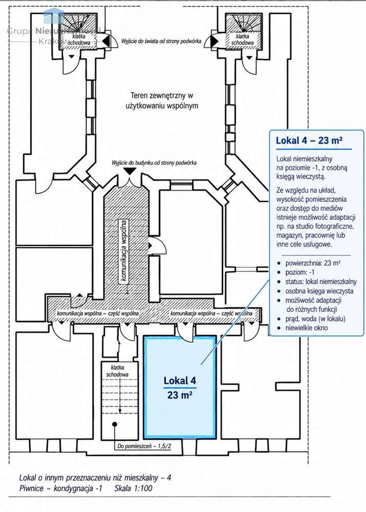 Lokal niemieszkalny 23 m² | osobna KW|Stare Miasto-5