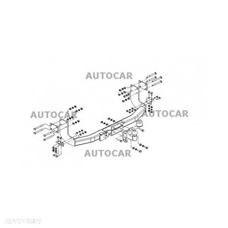 Carlig de remorcare pentru VOLKSWAGEN LT - 28/35, 3,55/4,025m,duba, fara scara - sistem fix - din 1995 - 5