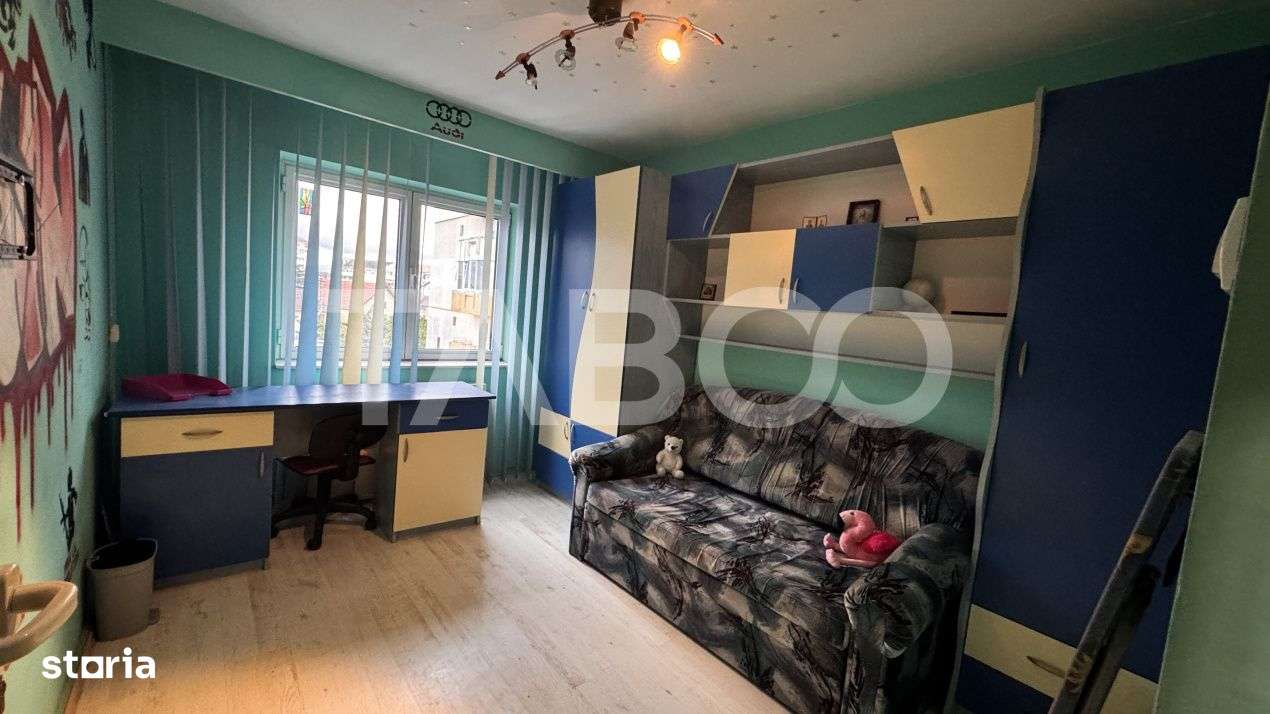 Apartament spatios cu 4 camere mobilat utilat 80mpu Turnisor Sibiu - Imagine principală: 5/13