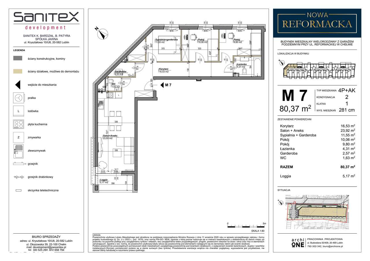 Nowa Reformacka | mieszkanie 4-pok. | M7 - Pełny obrazek: 2/4