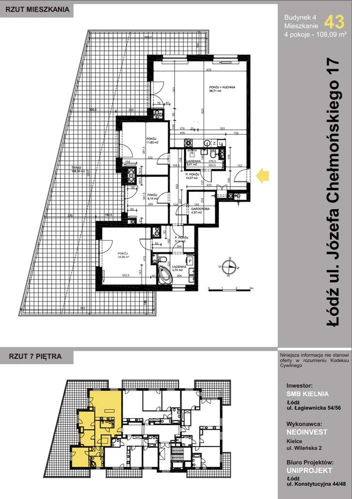 Osiedle Chełmońskiego - czteropokojowe - 108,09 m2 - Pełny obrazek: 4/19