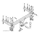 HAK HOLOWNICZY Z KULĄ ODKRĘCANĄ +3xSTAŁE PLUSY+WIĄZKA13PIN/7P VW PASSAT B5 4x4+KOMBI 97-05 - 6