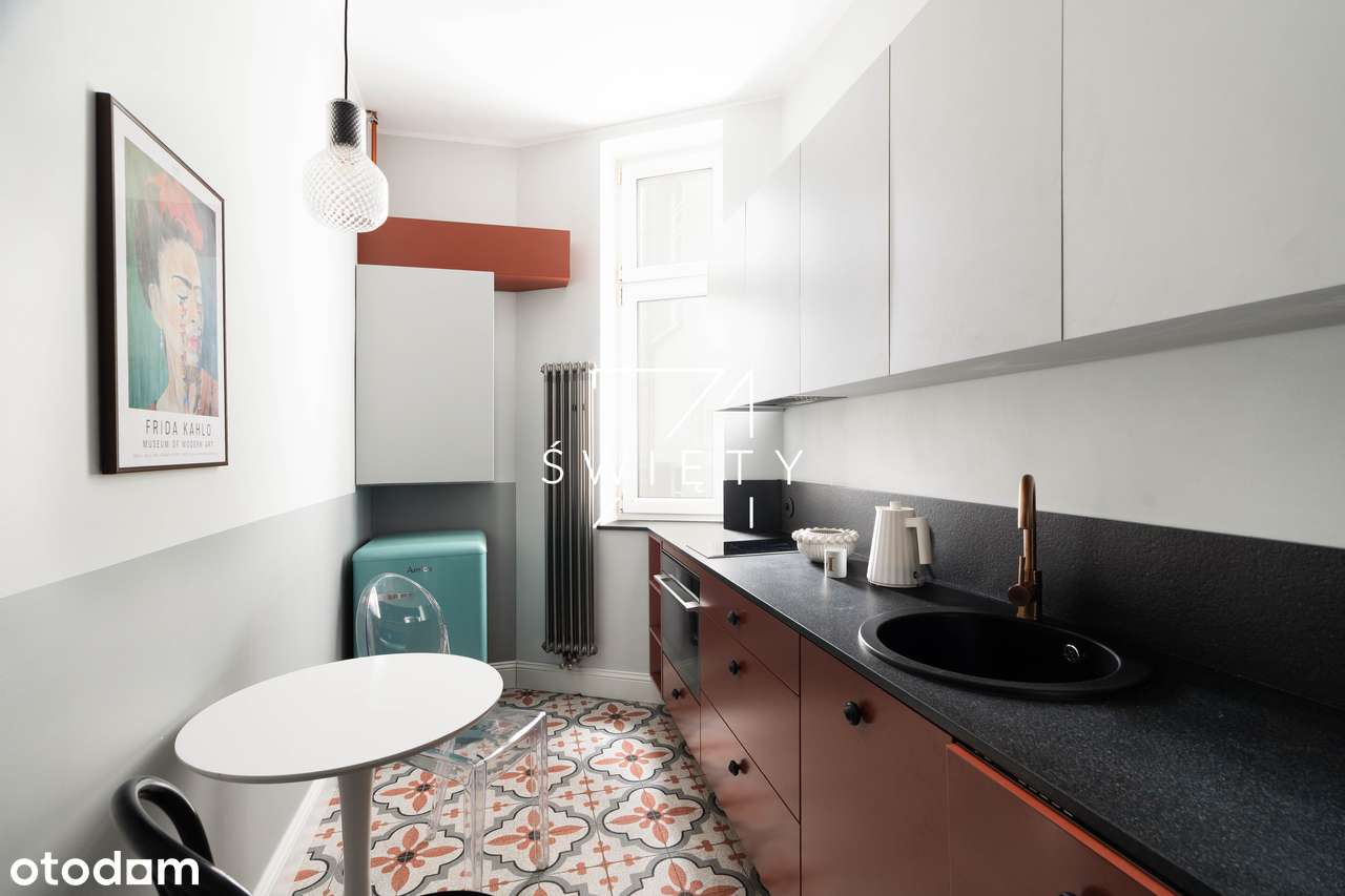 Designerskie 2 pokoje w kamienicy | Górna Wilda | Drewniana podłoga-10