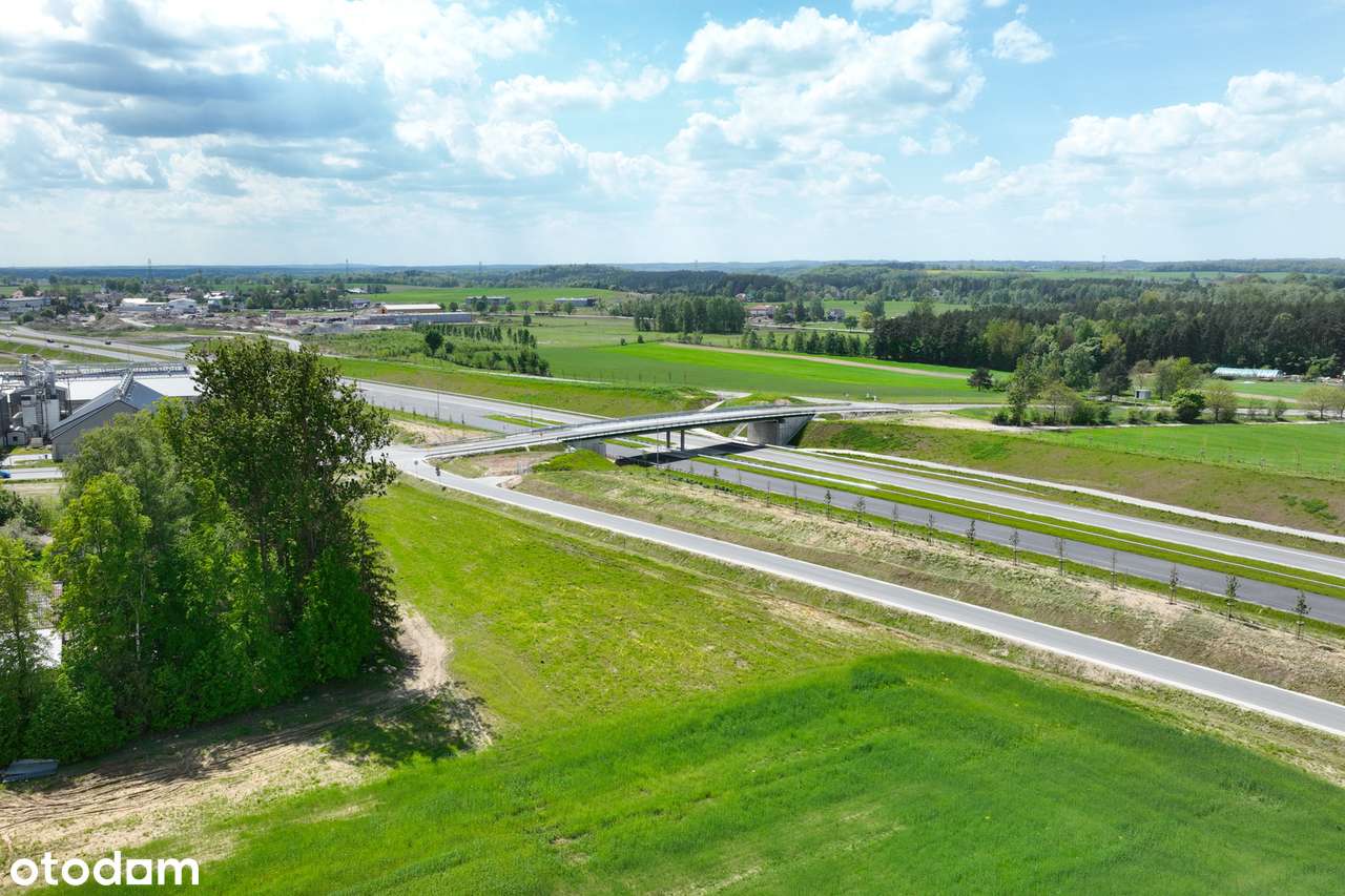 Działka z wydaną WZ dla budowy hali | Sąsiedztwo węzła Miszewo-10