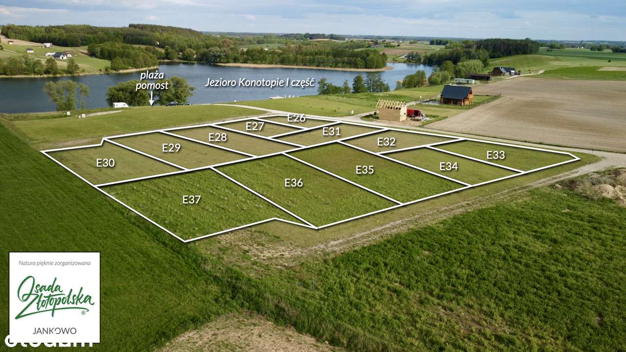PRZEDSPRZEDAŻ DZIAŁEK nad jeziorem (media, plaża, WZ)-5
